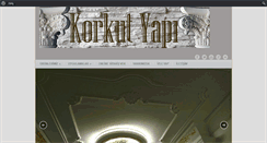 Desktop Screenshot of korkutyapi.com